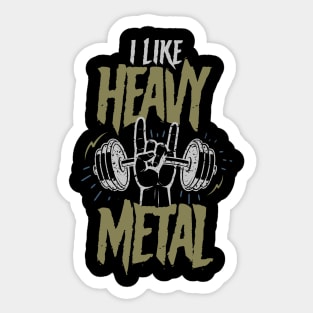 I Like Heavy Metal Sticker